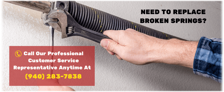 Broken Garage Door Spring Repair Denton TX (940) 283-7838